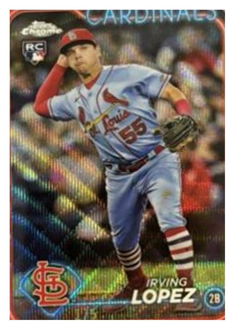 2024 Topps Chrome Base Set Irving Lopez #95 card