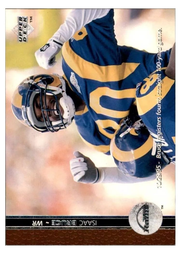 1996 Upper Deck Isaac Bruce #145 card