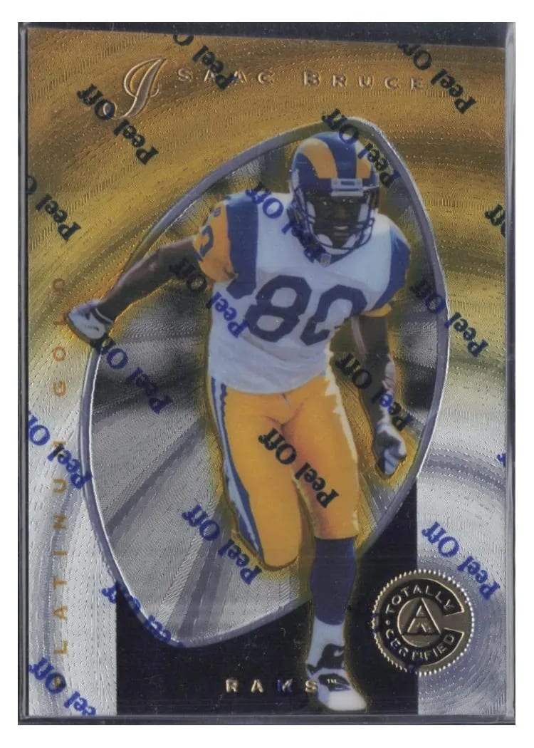 1997 Pinnacle Totally Certified Isaac Bruce #29 card