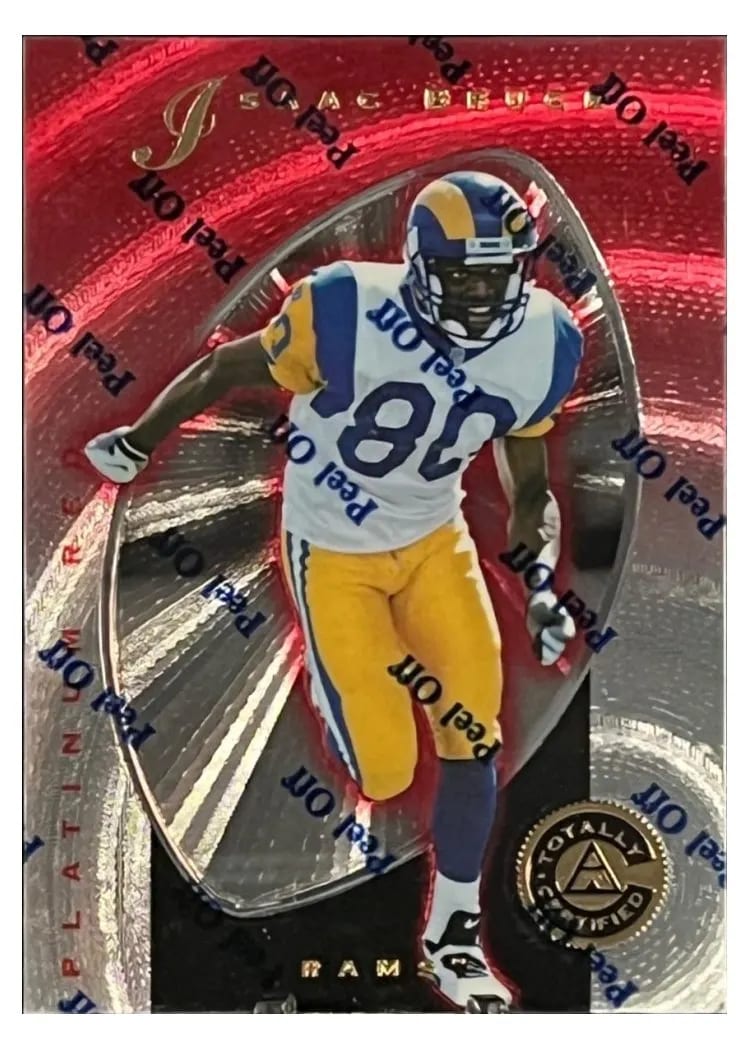 1997 Pinnacle Totally Certified Isaac Bruce #29 card