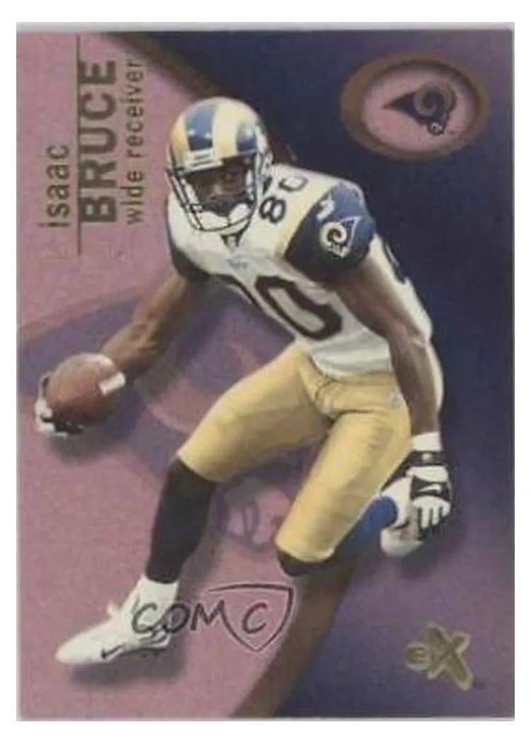 2001 Fleer E X Isaac Bruce #52 card