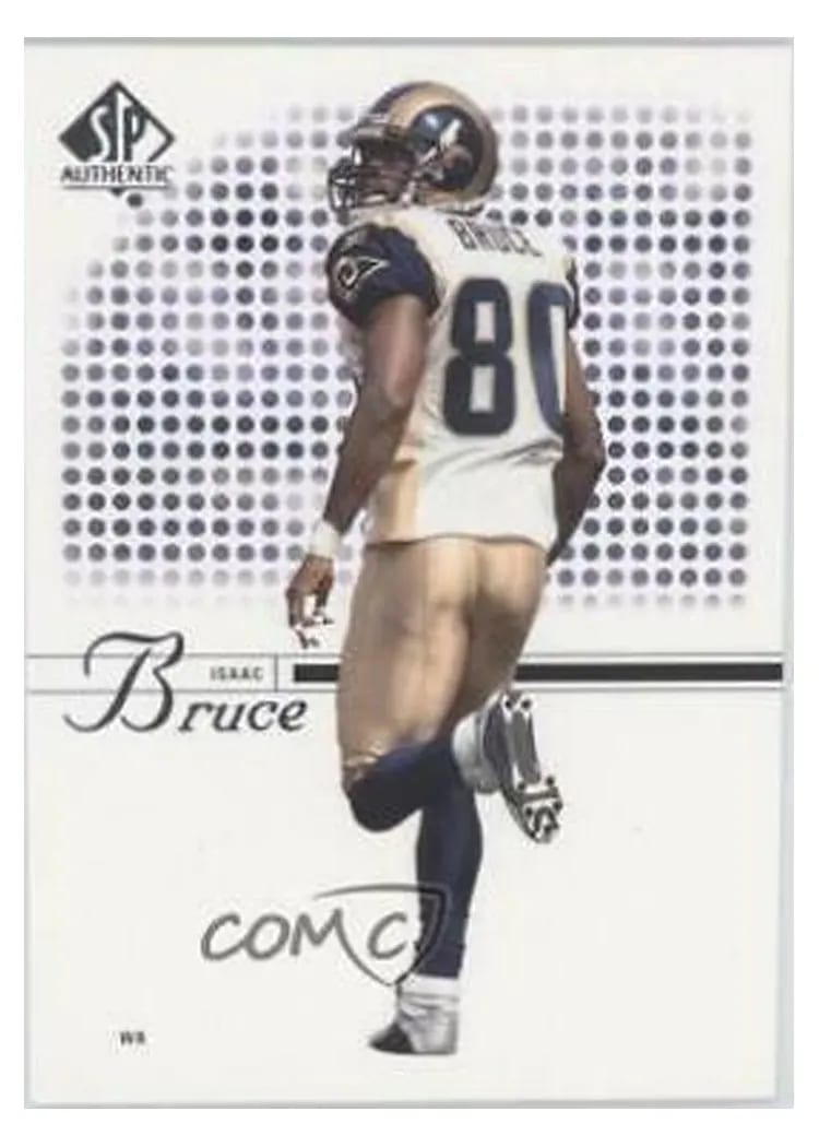 2002 SP Authentic Isaac Bruce #6 card