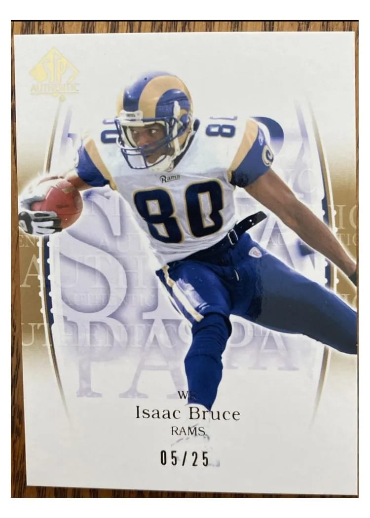 2003 SP Authentic Isaac Bruce #72 card