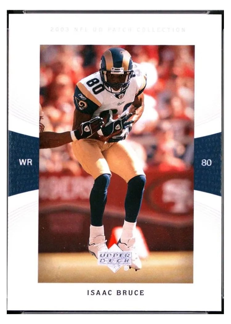 2003 Upper Deck Patch Collection Isaac Bruce #59 card