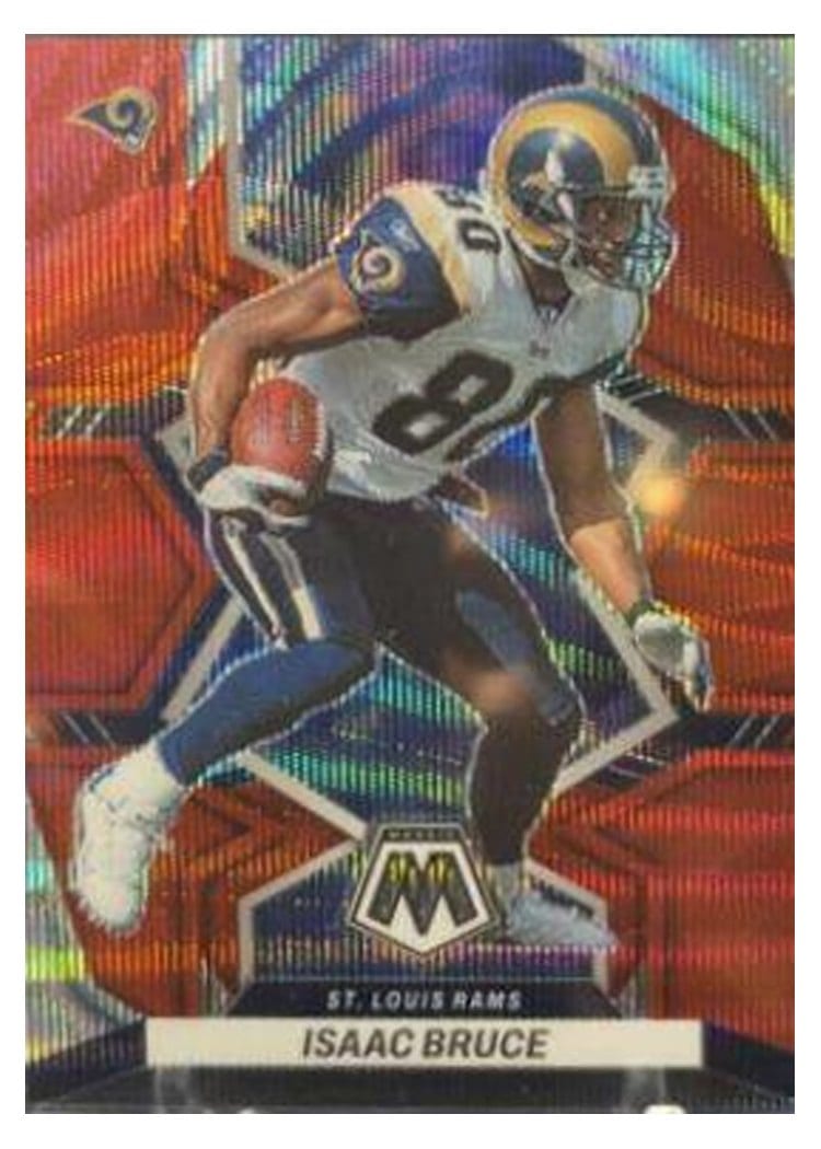 2022 Panini Mosaic Base Set Isaac Bruce Red Wave #242 card