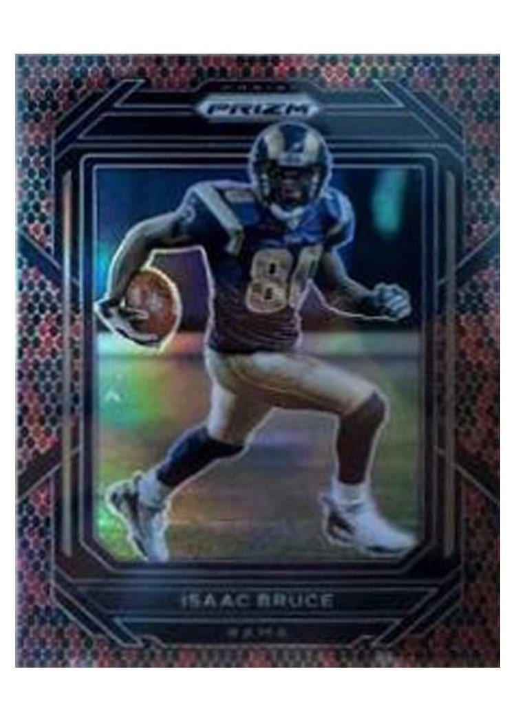 2022 Panini Prizm Base Set Isaac Bruce Snakeskin #168 card