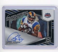 2024 Panini Spectra Champion Signatures Isaac Bruce #CS-IBE card