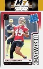 2024 Donruss Rated Rookies Throwback Isaac Guerendo #34 card