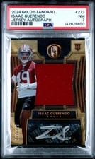 2024 Panini Gold Standard Rookie Jersey Autographs Jumbo Isaac Guerendo #273 card