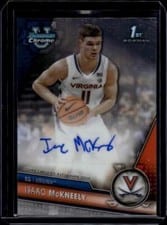 2023-24 Bowman University Chrome Bowman Chrome Prospects Autographs Isaac McKneely #BCPA-IM card