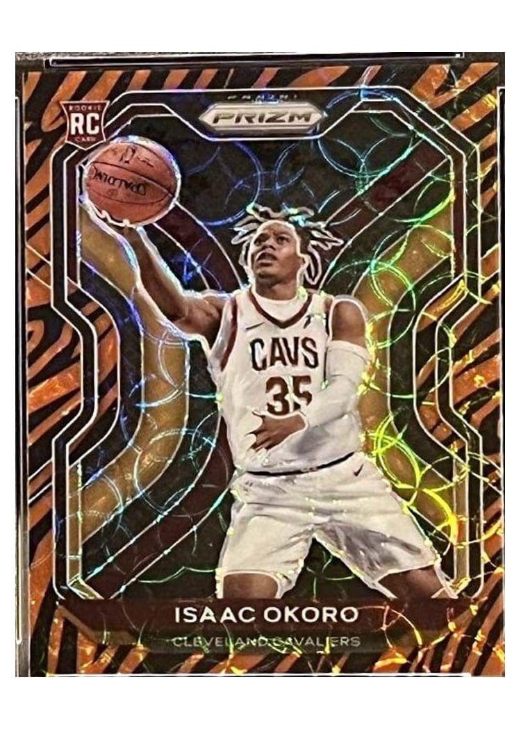 2020-21 Panini Prizm Base Set Isaac Okoro #298 card