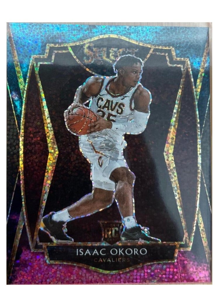 2020-21 Panini Select Base Set Isaac Okoro Cosmic #182 card