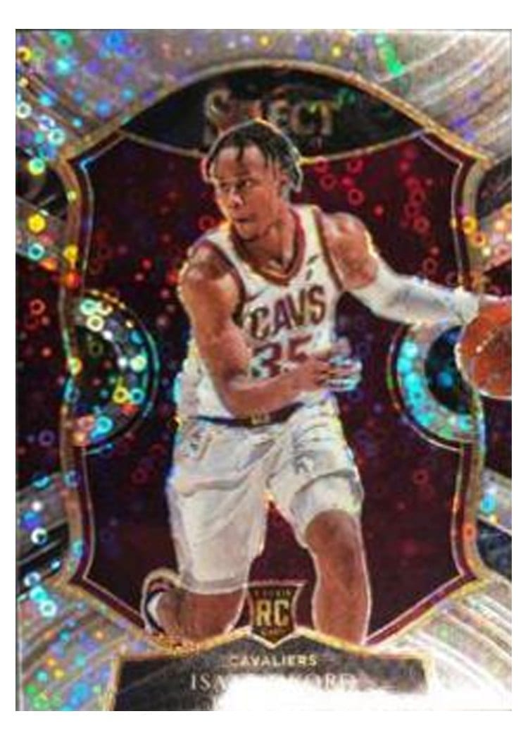 2020-21 Panini Select Base Set Isaac Okoro Disco Prizm #65 card