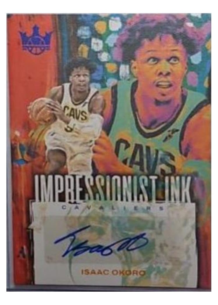 2023-24 Panini Court Kings Impressionist Ink Isaac Okoro #II-OKO card