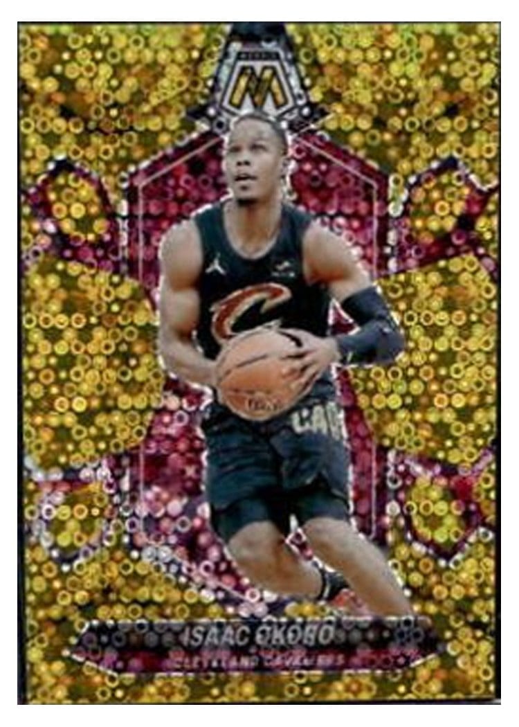 2023-24 Panini Mosaic Base Set Isaac Okoro Gold Fast Break #94 card