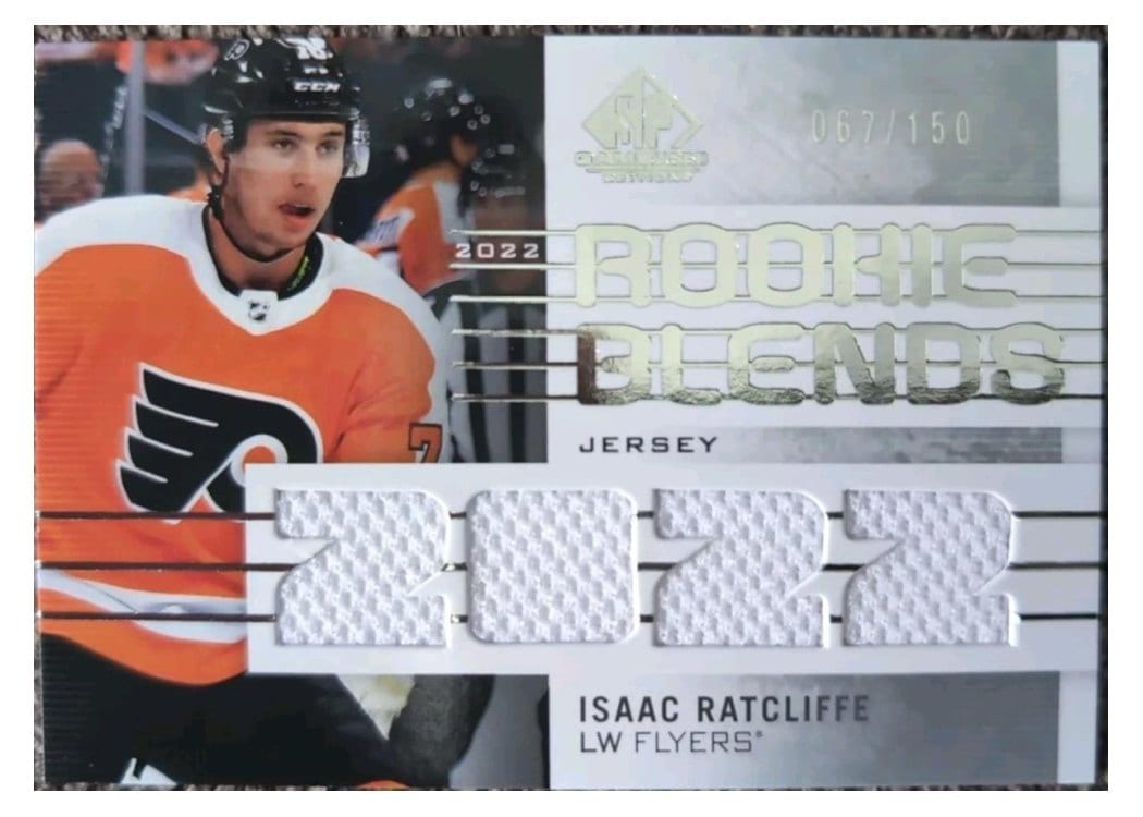 2022-23 SP Game Used Rookie Blends Jersey Isaac Ratcliffe #RB-IR card