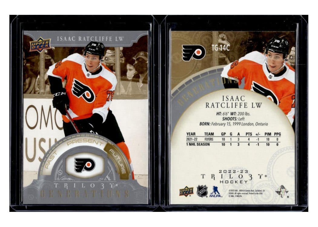 2022-23 Upper Deck Trilogy Generations Isaac Ratcliffe #TG-14C card