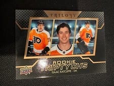 2022-23 Upper Deck Trilogy Rookie Triptychs Isaac Ratcliffe #RT-IR card