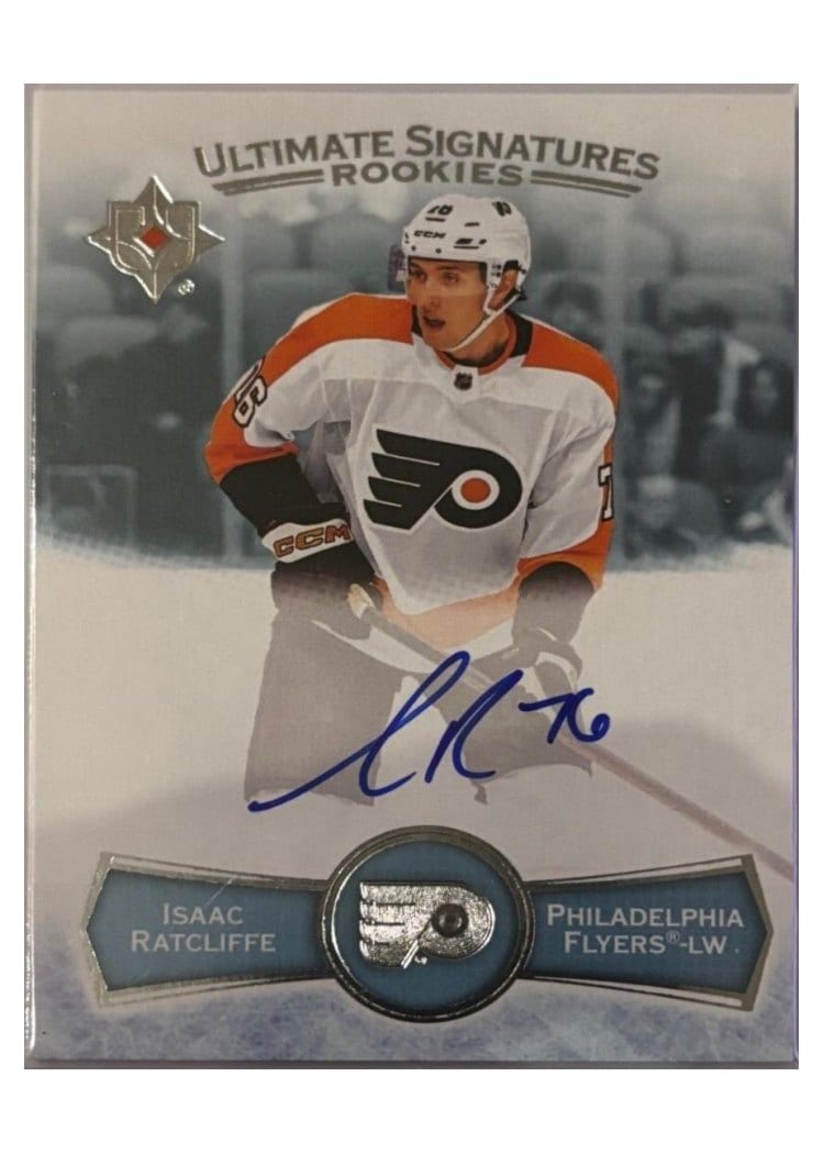 2022-23 Upper Deck Ultimate Collection Ultimate Signatures Rookies Isaac Ratcliffe #USR-IR card