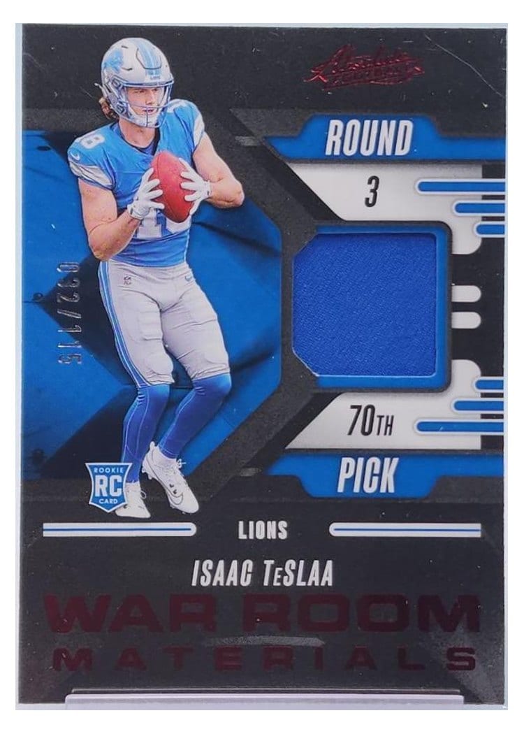2025 Panini Absolute War Room Materials Isaac TeSlaa #WRM-ITA card