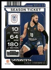 2025-26 Panini Contenders EuroLeague Base Season Ticket Isaia Cordinier #41 card