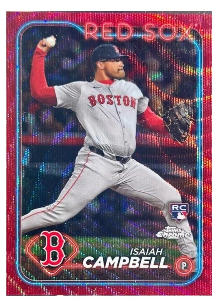 2024 Topps Chrome Base Set Isaiah Campbell #76 card