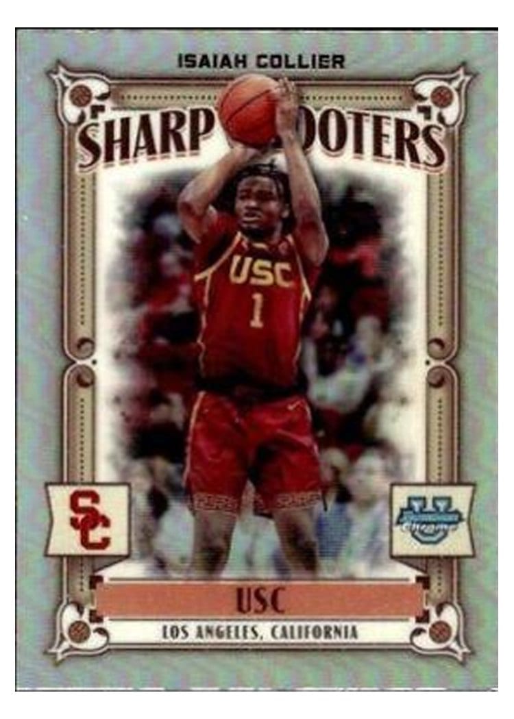 2023-24 Bowman University Chrome Sharp Shooters Isaiah Collier #SS-7 card