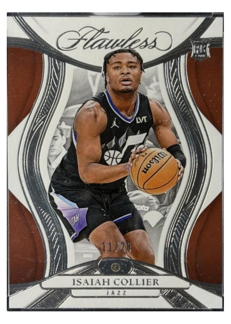2024-25 Panini Flawless Base Gems Isaiah Collier #63 card