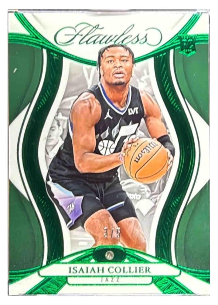 2024-25 Panini Flawless Base Gems Isaiah Collier #63 card