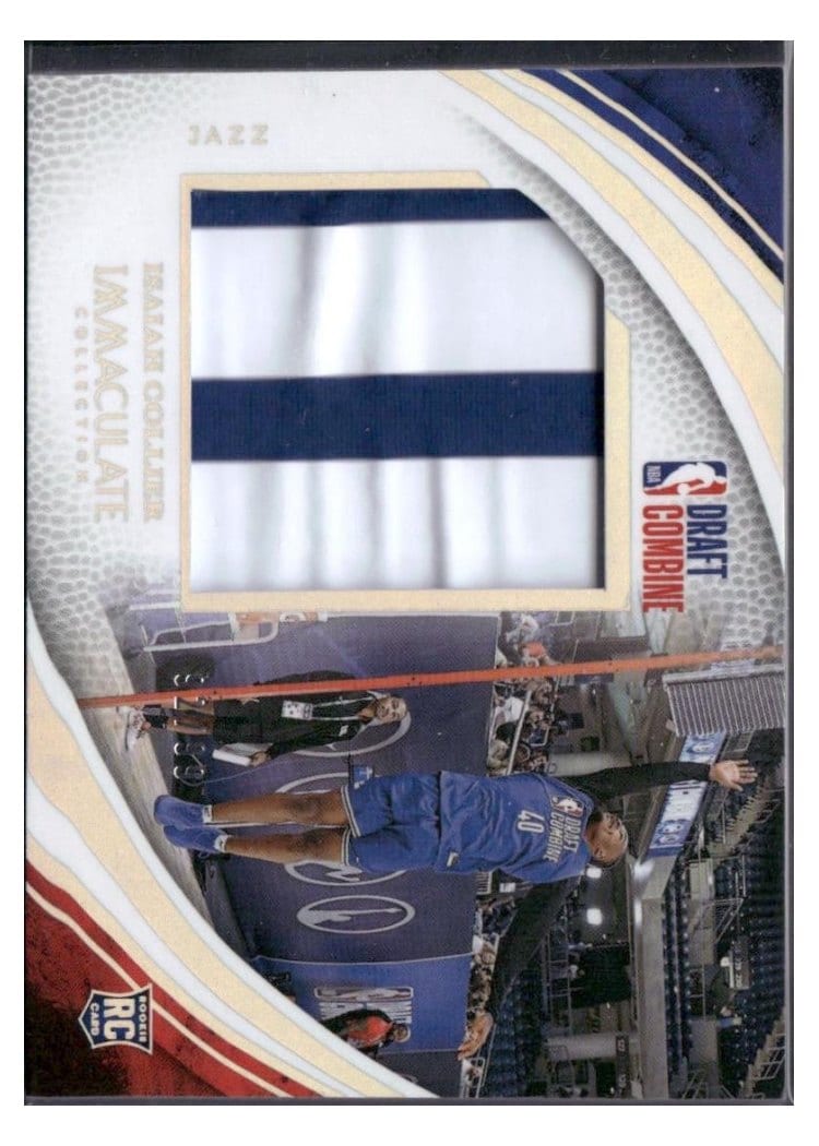 2024-25 Panini Immaculate Collection Draft Combine Memorabilia Set Isaiah Collier #4 card