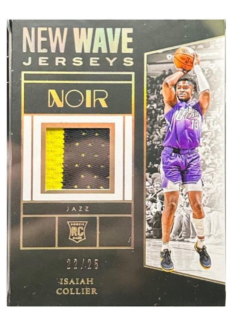 2024-25 Panini Noir New Wave Jerseys Set Isaiah Collier #24 card