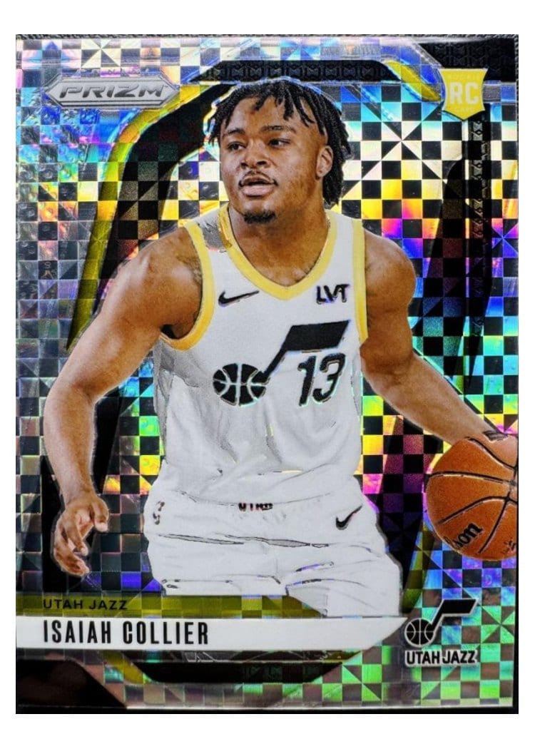2024-25 Panini Prizm Base Set Isaiah Collier Black #227 card