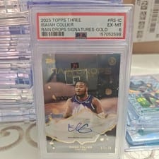 2025-26 Topps 3 Raindrops Signatures Isaiah Collier #RS-IC card