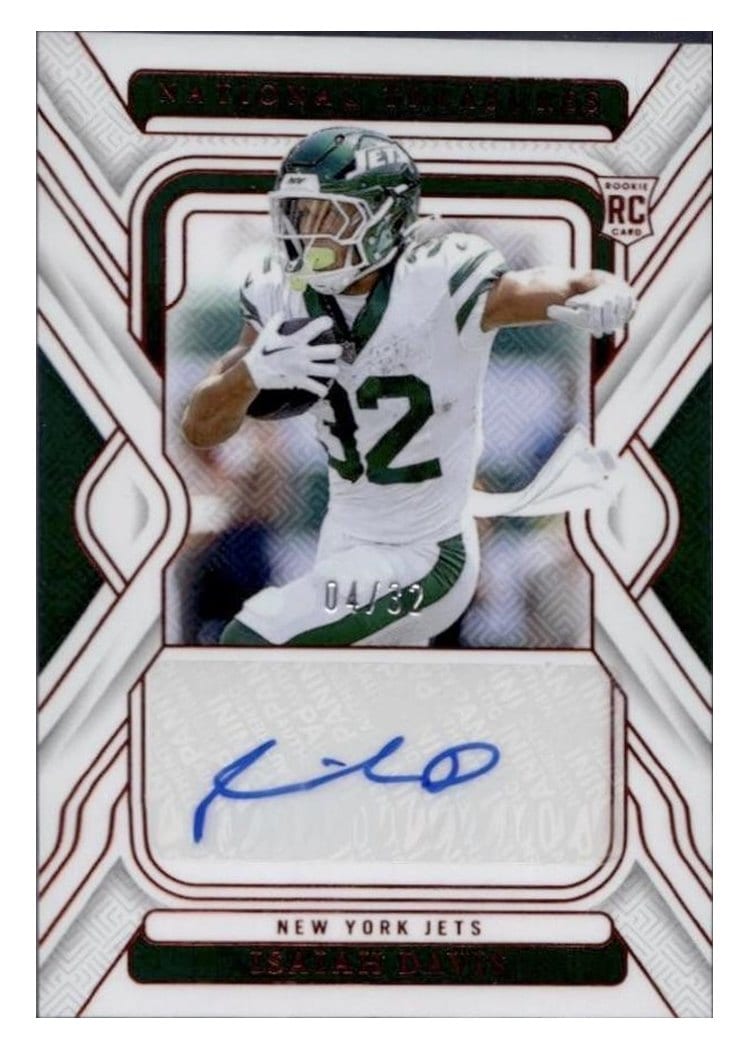 2024 Panini National Treasures Base Set Isaiah Davis #110 card
