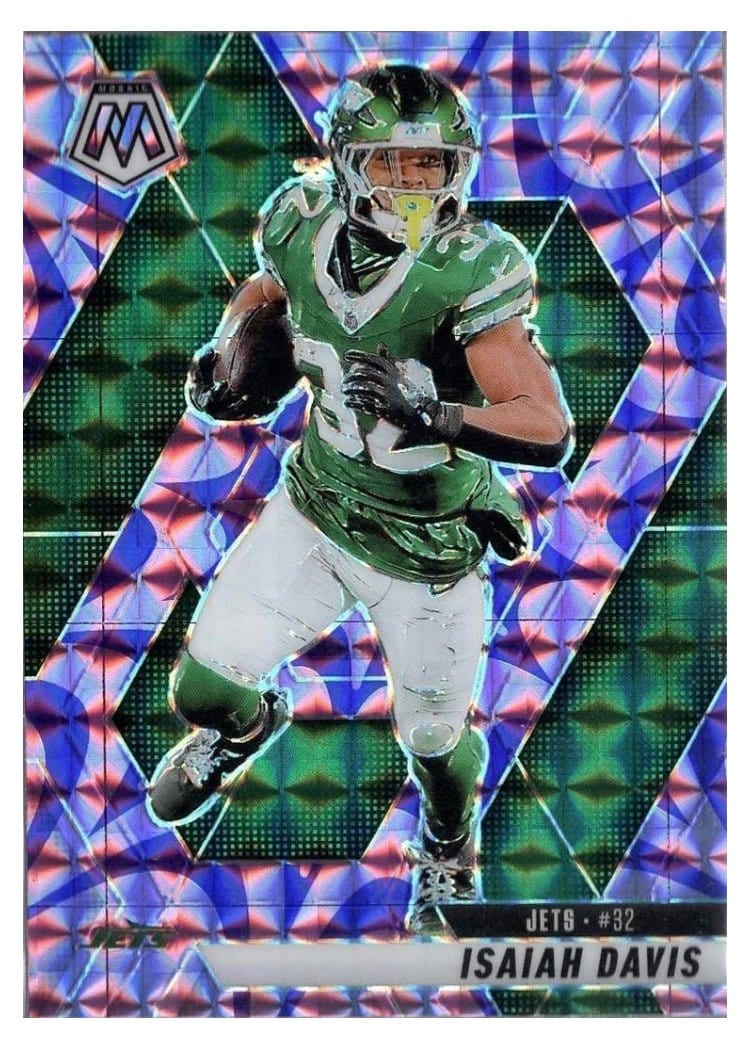 2025 Panini Mosaic Base Set Isaiah Davis Reactive Purple #59 card