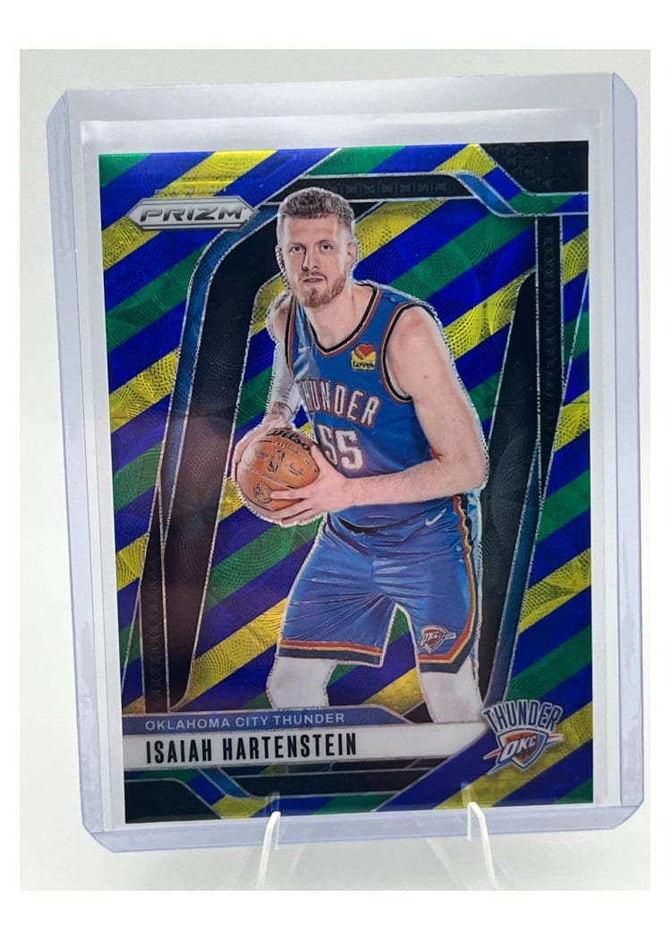 2024-25 Panini Prizm Base Set Isaiah Hartenstein Choice Blue Yellow Green #154 card