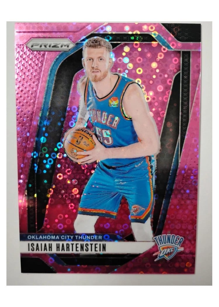 2024-25 Panini Prizm Base Set Isaiah Hartenstein Fast Break Pink #154 card