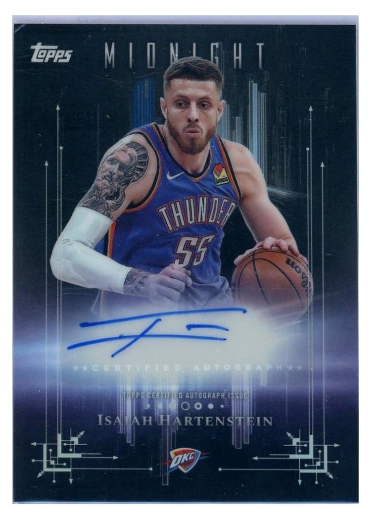 2025-26 Topps Midnight Dark Marks Signatures Isaiah Hartenstein #DM-IH card