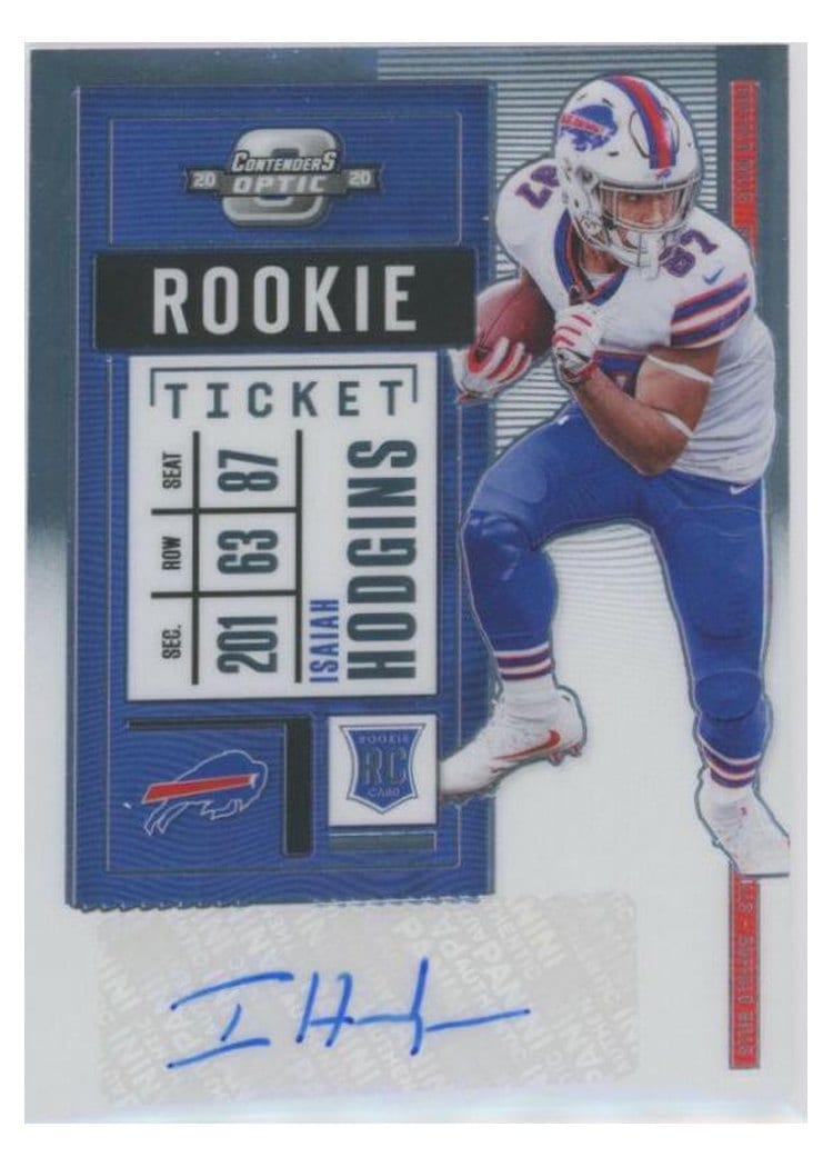 2020 Panini Contenders Optic Base Set Isaiah Hodgins #193 card