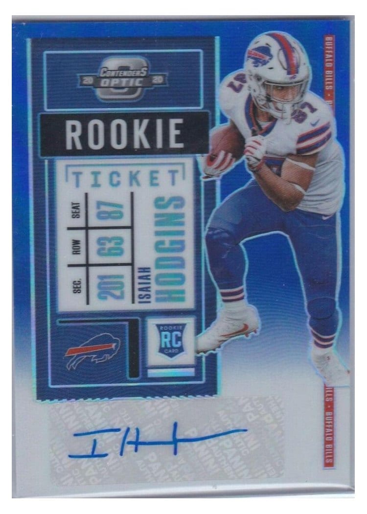 2020 Panini Contenders Optic Base Set Isaiah Hodgins #193 card