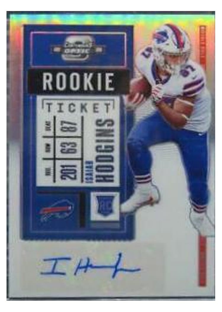 2020 Panini Contenders Optic Base Set Isaiah Hodgins #193 card