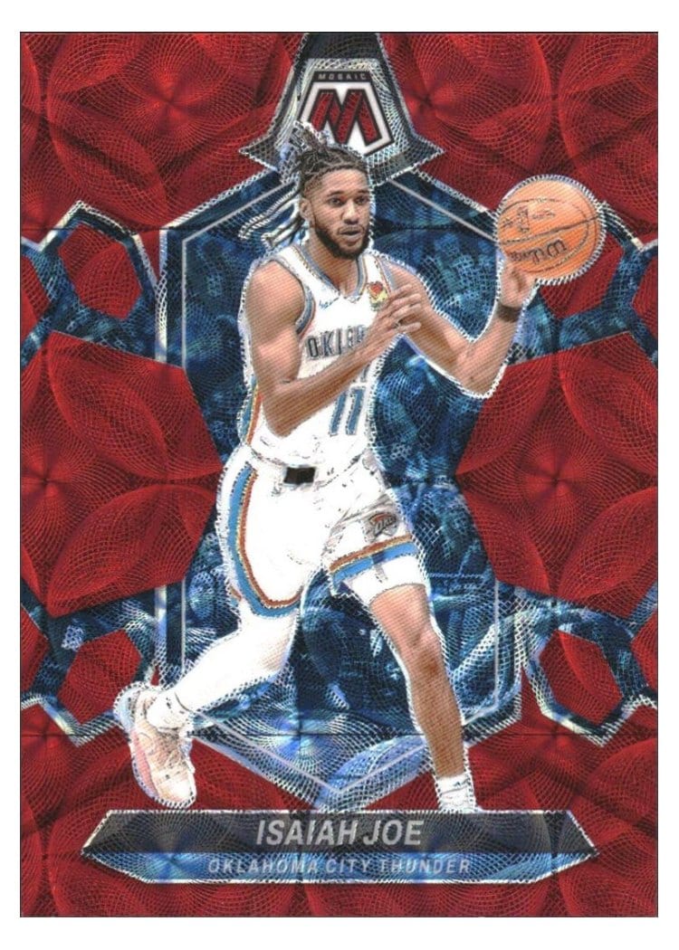 2023-24 Panini Mosaic Base Set Isaiah Joe International Red #86 card
