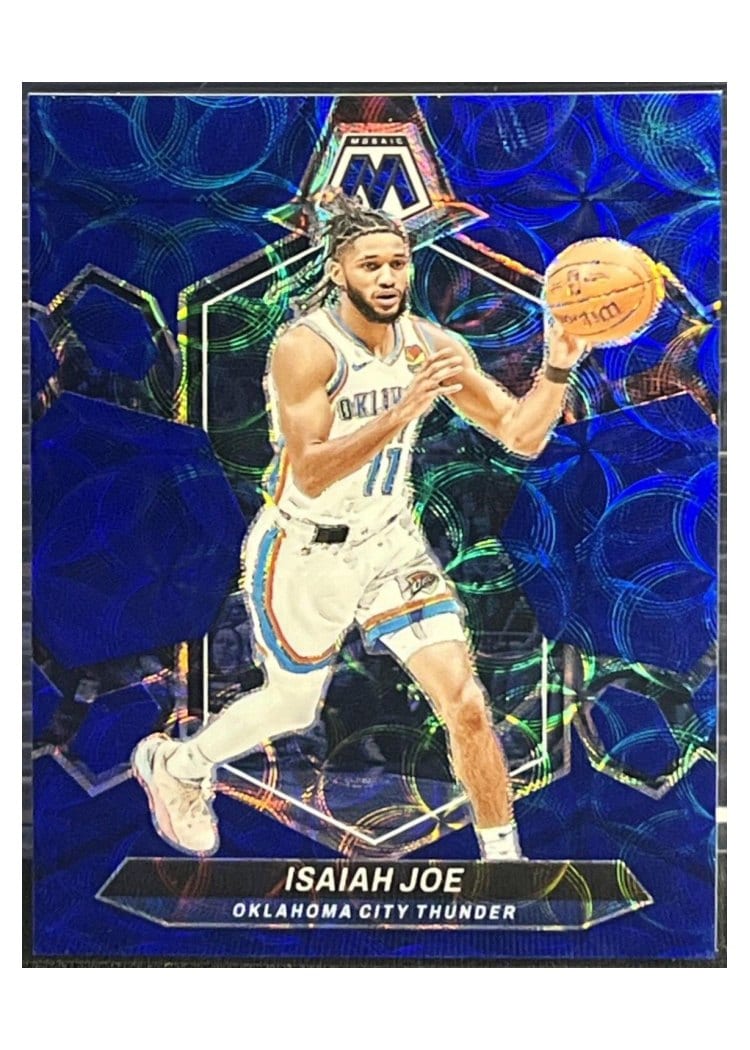 2023-24 Panini Mosaic Base Set Isaiah Joe International Blue #86 card