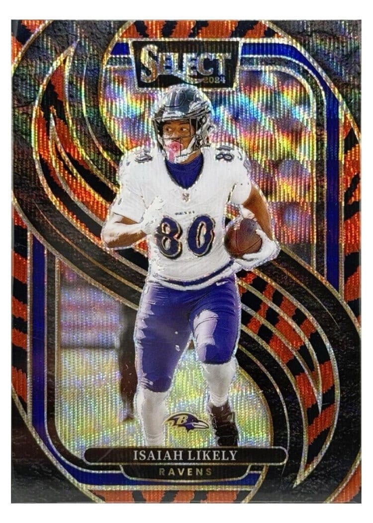 2024 Panini Select Base Set Isaiah Likely Tiger Prizm #161 card