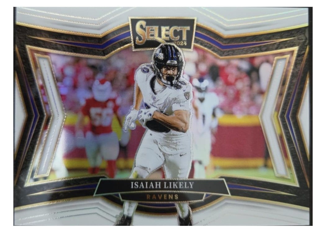 2024 Panini Select Base Set Isaiah Likely White Prizm #443 card