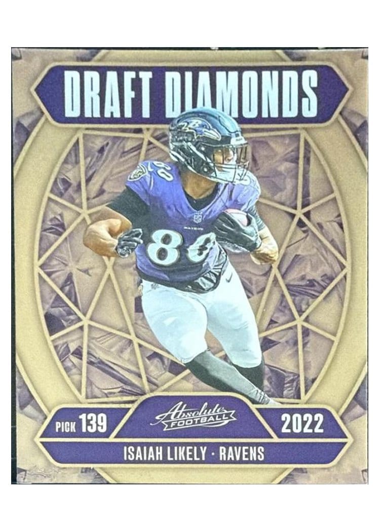 2025 Panini Absolute Countdown Calendar Draft Diamonds Isaiah Likely #8 card