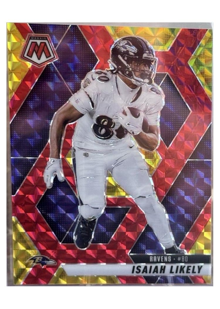 2025 Panini Mosaic Base Set Isaiah Likely Choice Red #177 card