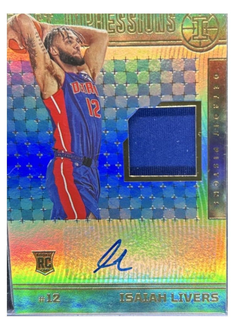 2021-22 Panini Illusions First Impressions Jersey Autographs Isaiah Livers #FIJ-ILV card