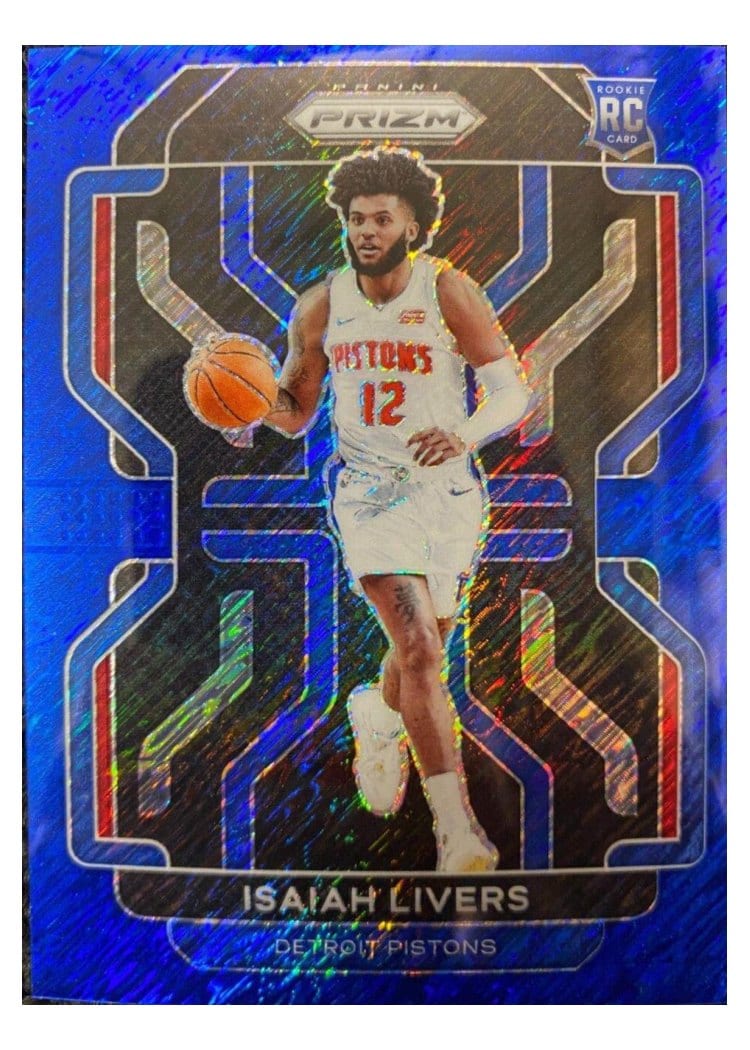 2021-22 Panini Prizm Base Set Isaiah Livers #296 card