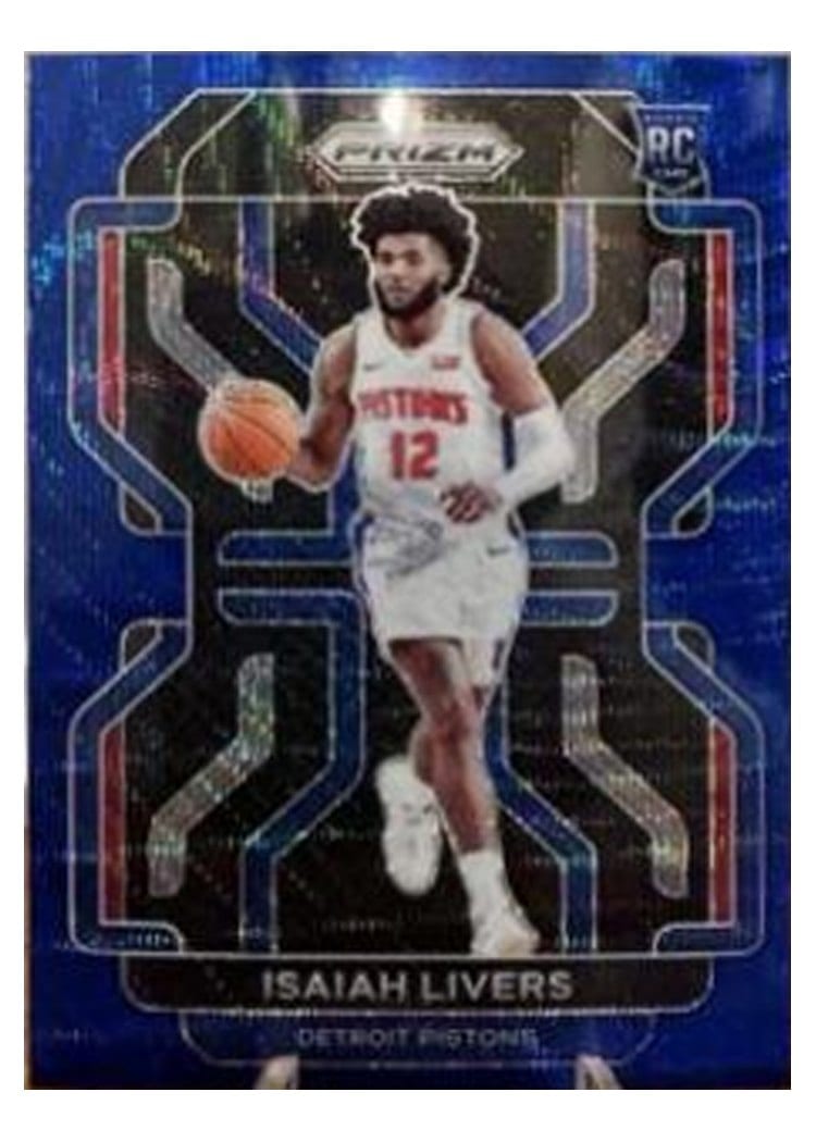 2021-22 Panini Prizm Base Set Isaiah Livers #296 card